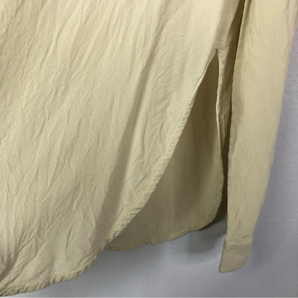 Giorgio Armani Beige Silk Long Sleeve Blouse 8 - Picture 4 of 5